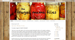 Desktop Screenshot of frugalmamafiles.com
